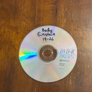 Sony Silver DVD-R Disc with Handwritten Label
